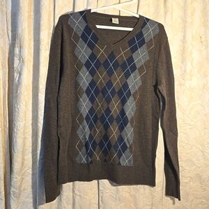 GAP brown V-neck mens sweater